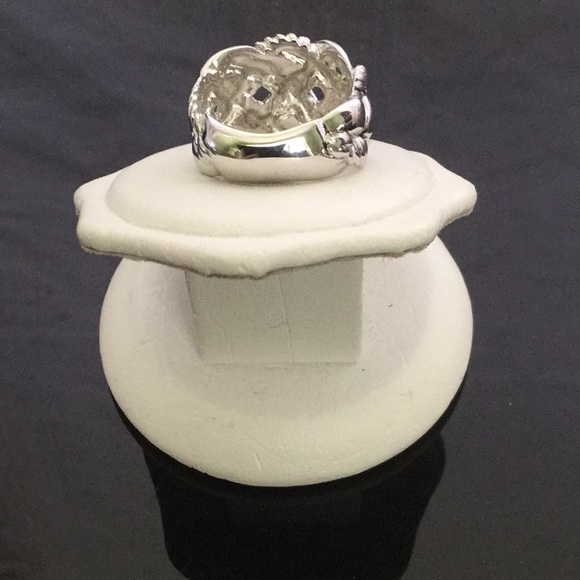 💕Brand New .925 Sterling Silver Rope Basket Weave Ring💕 Sz7💕 - Picture 4 of 7